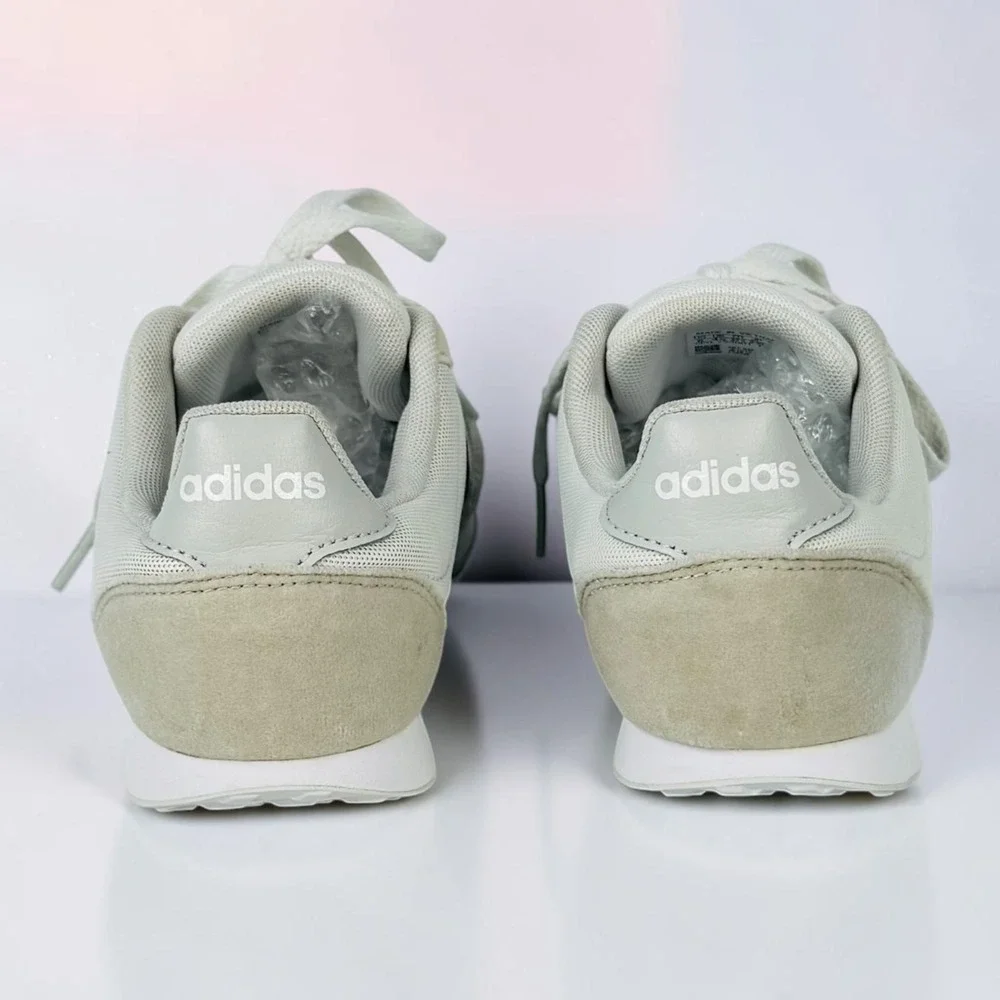 Adidas V Racer 2.0 Women's Size 6 White Black DB0424 Sneakers
